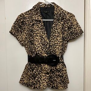 Forever 21 Jacket Leopard Print Blazer